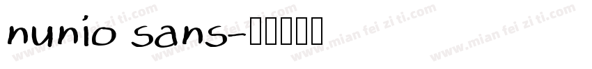 nunio sans字体转换
